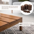 thumbnail image 5 of Furniture Pads, 36Pcs 1.5" - Square Self Adhesive Felt Furniture Pads, Floor Protectors for Furniture Feet Chairs Legs Hardwood Floors (Brown), 5 of 6