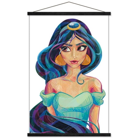 Disney Princess - Jasmine - Stylized Wall Poster with Magnetic Frame, 22.375" x 34"