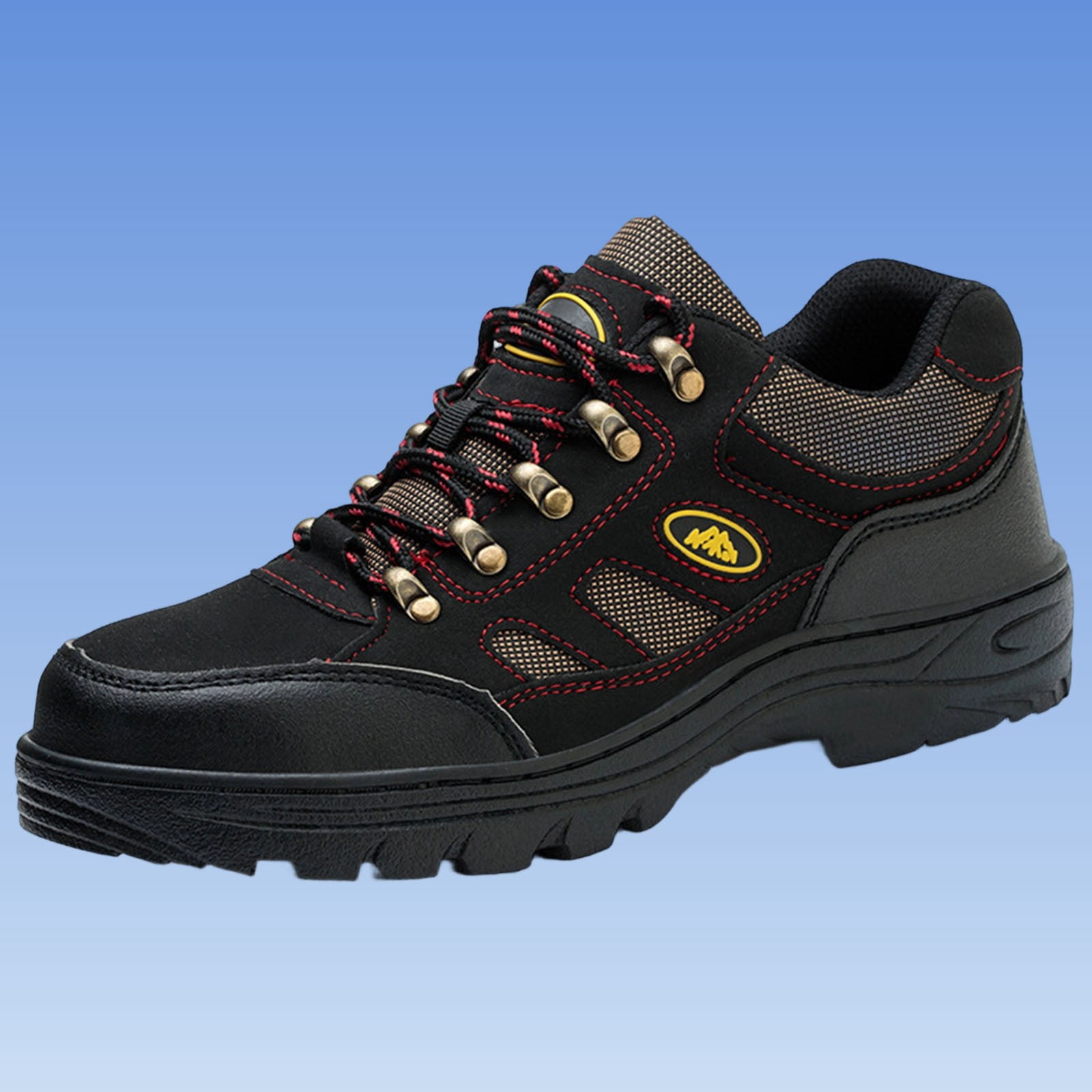 Black Women'S Hiking Shoes Comfortable Outdoor Trail Walking Non Slip Outsole For Trekking Backpacking Camping Travel Adventure Size 38