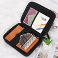 thumbnail image 2 of 21 key Kalimba Case Thumb Piano Box Bag Water- Shockproof Percussion Keyboard Musical Instruments Part,1 x Kalimba Box,Black, 2 of 8