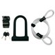 thumbnail image 1 of Cerradura de bicicleta resistente en U, pies de longitud con soporte de montaje resistente para bicicleta, motocicleta y más, 1 of 5