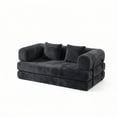 thumbnail image 5 of Leumius 78 Inch Convertible Sleeper Sofa Bed,Folding Floor Mattress Couch with Fixed-Shape Frame,Futon Boneless Couch Lounge Loveseat with Pull Out Bed, No Assembly Required,Antique Gray, 5 of 8