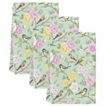 thumbnail image 2 of Sage Green Spring Floral Kitchen Towels Set of 3, Elegant Farmhouse Flowers Birds Watercolor Absorbent Dish Towels for Kitchen, Microfiber Hand Towel, Quick Drying Tea Towel for Cleaning Dishcloths, 2 of 7