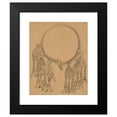 thumbnail image 2 of Stanisław Wyspiański 15x18 Black Modern Framed Museum Art Print Titled - Drawing of a Slavic Necklace (1883-1884), 2 of 5