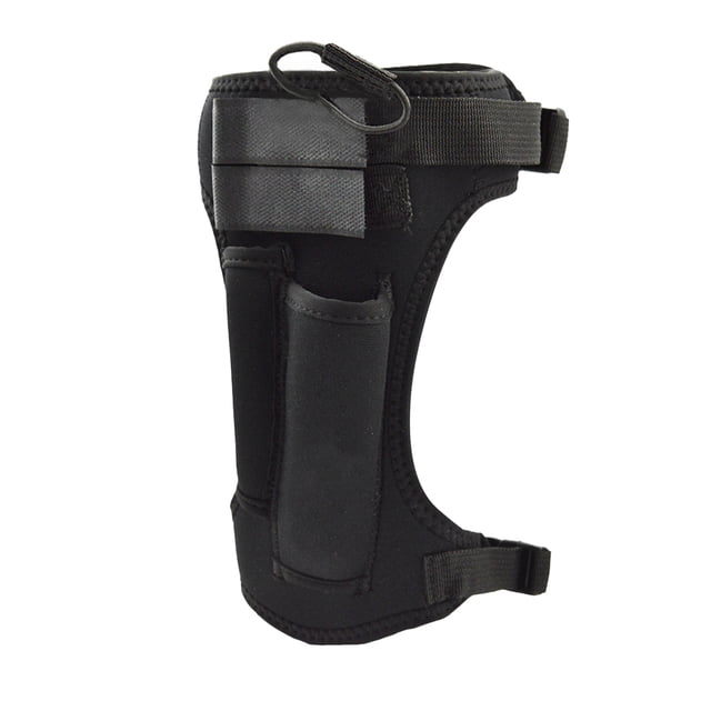Soidarity Soporte para envolturas de piernas de buceo, buena adherencia con bolsa con correa, polainas ajustables ligeras, cinturón de sujeción Deportes acuáticos Negro