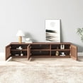 thumbnail image 6 of POVISON-71" Modern Wood TV Stand, Minimalist Slatted Entertainment Center,Media Console, Fully-Assembled, Perfect for 65-inch TVs, 6 of 8