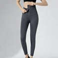 thumbnail image 2 of Pantalones de yoga de cintura alta para mujer - Pantalones elásticos de fitness que moldean el cuerpo para hacer ejercicio, tallas S-XL, 2 of 8