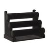 3 Tier Black Velvet Jewelry Display Holder for Selling Bracelets, Organizer Rack Stand for Necklaces, Accessories 12x9x7 in