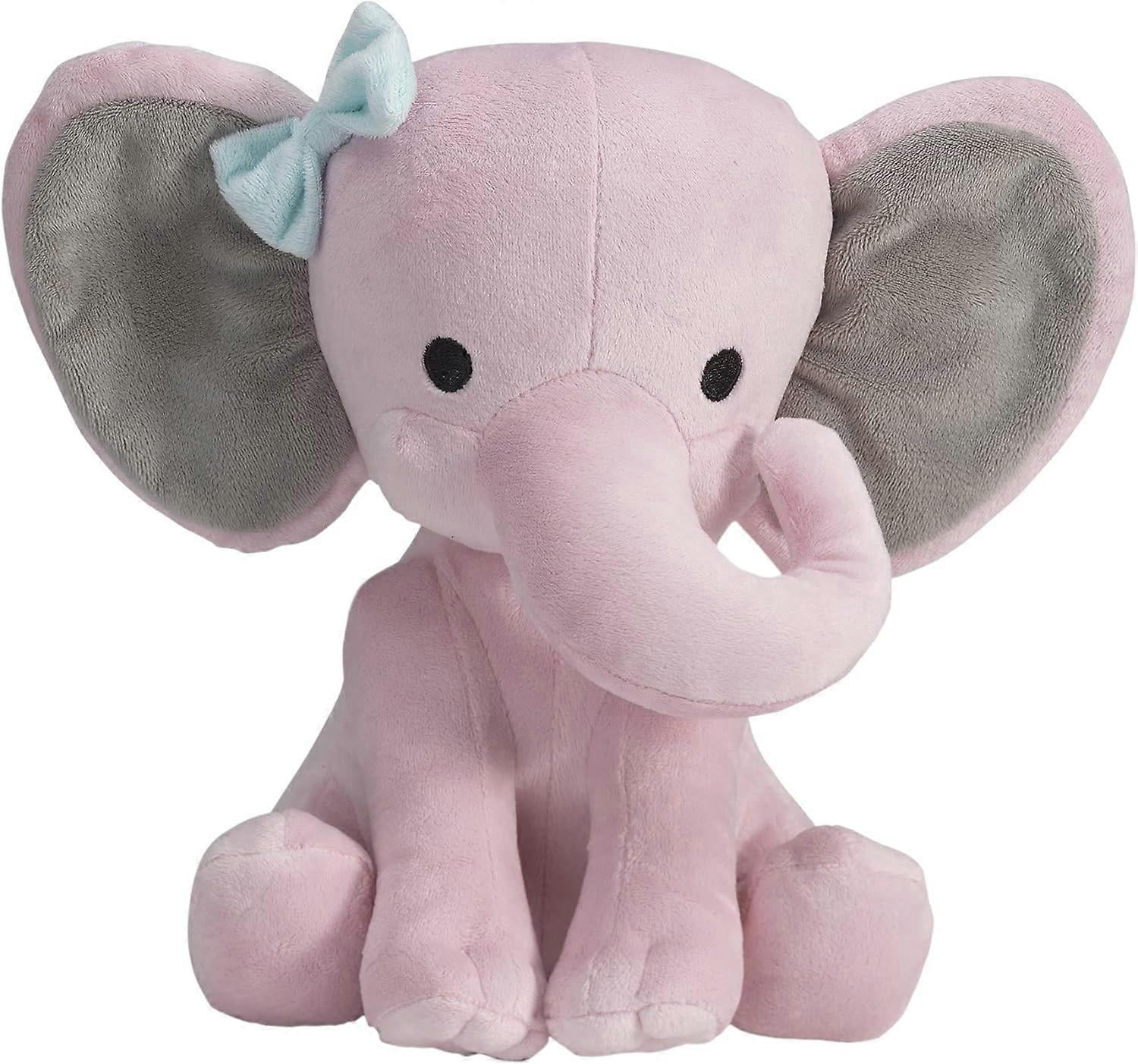Bedtime Originals Twinkle Toes Pink Elephant Plush, Hazel, 1 Count (pack Of 1)