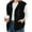 Black, variant on Fnooota Womens Fleece Vests with Zipper, Winter Lapel Collar Warm Lightweight Sleeveless Jackets Gray Size S-2XL