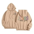 thumbnail image 2 of Sweat à Capuche Imprimé à la Mode pour Femmes Chandails en Molleton Décontractés Amples pour Usage Quotidien et Confortables, 2 of 6