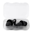thumbnail image 3 of 2xTapones Para Los Oídos De Natación Con Caja Reutilizables Para Dormir, Bucear, Bañarse, Negro, 3 of 7