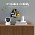 thumbnail image 3 of Dual Lens 2.4/5GHz WiFi Security Camera, 360° PTZ 2K Indoor Nanny Cams with Phone App, 2-Way Audio, Motion Tracking, Night Vision, for Pet/Dog/Baby Monitor/Elder/Home Security, Local Storage, 3 of 4