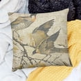 thumbnail image 2 of BANET White-Eared Blue Bird Throw Pillow Covers Double Sided with Zipper Decorative Pillows for Couch Cushion Sofa Outdoor 24x24in, 2 of 5