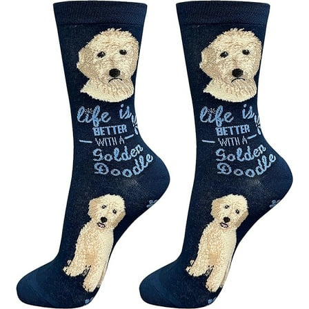 E&S Pets Pet Lover Socks, Life is Better with a Goldendoodle