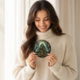 thumbnail image 5 of Fmbmuo Christmas Round Window Hanging , Durable Vintage Suncatcher Decor , For Xmas Tree Wreath Window Holiday Decor, 5 of 7