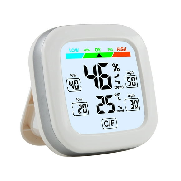 TFixol Indoor Electronic Hygrometer & Thermometer Digital Temperature Humidity Meter Wireless Sensor Temp. & Humidity Monitor with Trend Backlight