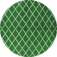 thumbnail image 1 of Ahgly Company Indoor Round Oriental Emerald Green Industrial Area Rugs, 4' Round, 1 of 4