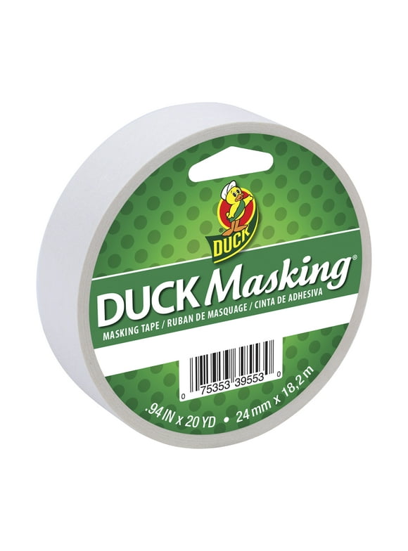Duck Brand .94 in. x 20 yd. White Colored Masking Tape