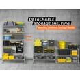 thumbnail image 6 of Garage Shelving, 6 Tier Storage Shelves Heavy Duty 6000lbs Capacity, Adjustable Metal Shelving Units with Wheels for Garage, Basement 72"x48"x18", 6 of 7