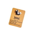 thumbnail image 2 of 2026 Horse Year Resin Pocket Card,Festival Employee Appreciation Encouragement Gift With Handwritten Space and Compact Durable Design,Ideal Message and Keepsake Card for Office Friends Family-White, 2 of 6