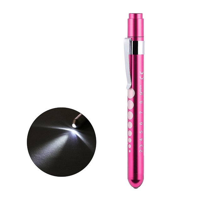White light Linterna de diagnóstico con clip, pluma médica para enfermera, estudiante, médicos Emt