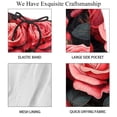 thumbnail image 4 of luoweisi Men's Beach Shorts Quick Dry Swim Trunks with Mesh Lining Roses M, 4 of 5