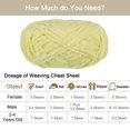 thumbnail image 4 of Uxcell 2Pcs Velvet Yarn Chenille Yarn 2x100g/7.1oz 174 Yards Total Length Super Bulky Polyester Soft Blanket Yarn Light Yellow, 4 of 7