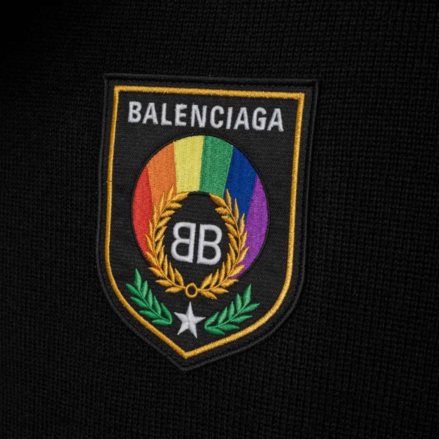 Balenciaga crest hoodie hot sale
