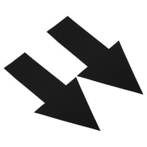 Uxcell Directional Arrow Sticker, 12" Arrow Removable Adhesive Decals for Wall Floor Marking, Black, 12Pack