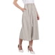 thumbnail image 4 of Falda A-Line para mujer INSPIRE CHIC, falda maxi elástica de cintura alta con bolsillos, talla XL, gris claro, 4 of 5