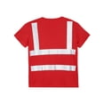 thumbnail image 6 of vastwit Mens Short Sleeve High Visibility Reflective Safety T-shirt Public Social Service Volunteer Red 4XL, 6 of 7