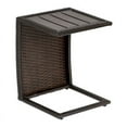 thumbnail image 2 of Bowery Hill Table d'Appoint Extérieure en Osier / Rotin et Aluminium Couleur Espresso, 2 of 2