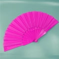 thumbnail image 3 of 23 cm Spanish plastic fan 7 inch polyester cotton fan plastic fan bone solid col, 3 of 5
