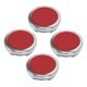 thumbnail image 5 of 4PCS Car Wheel Centre Cap Cover Waterproof Aluminium Alloy Scratch Prevention Replacement for Fiat 500Red, 5 of 9