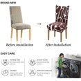 thumbnail image 2 of Printed Dining Chair Slipcovers Washable Softness Elastic Installation Chair Protector Banquet Chair Seat Cover for Hotel and Wedding Ceremony(Colour5,Set of 4), 2 of 7
