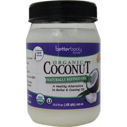 Betterbody Foods & Nutrition Organic Coconut Oil 15.5 Ounce (Pack of 12)