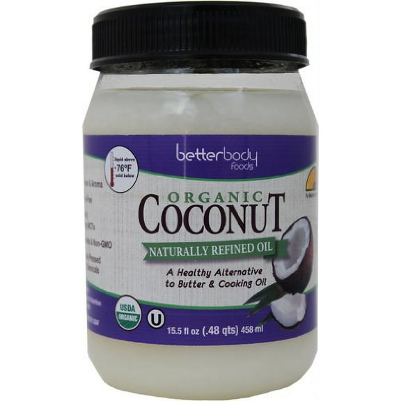 Betterbody Foods & Nutrition Organic Coconut Oil 15.5 Ounce (Pack of 12)