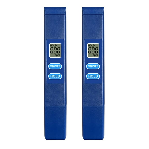 2pcs Water Quality Tester Meter Digital Water Tester 0-9990 ppm Portable Testing