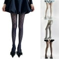 thumbnail image 2 of Hollowout Lace Sheer Pantyhose Stretchy Nylon Slimming Fashion Tights Hosiery, 2 of 21