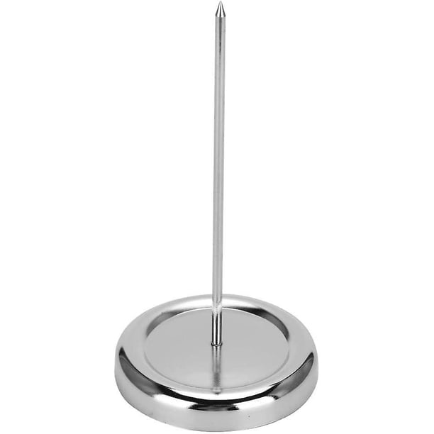 Vintage Cast Iron Paper Spike Memo Note Letter Spike With Holder Receipt Bill