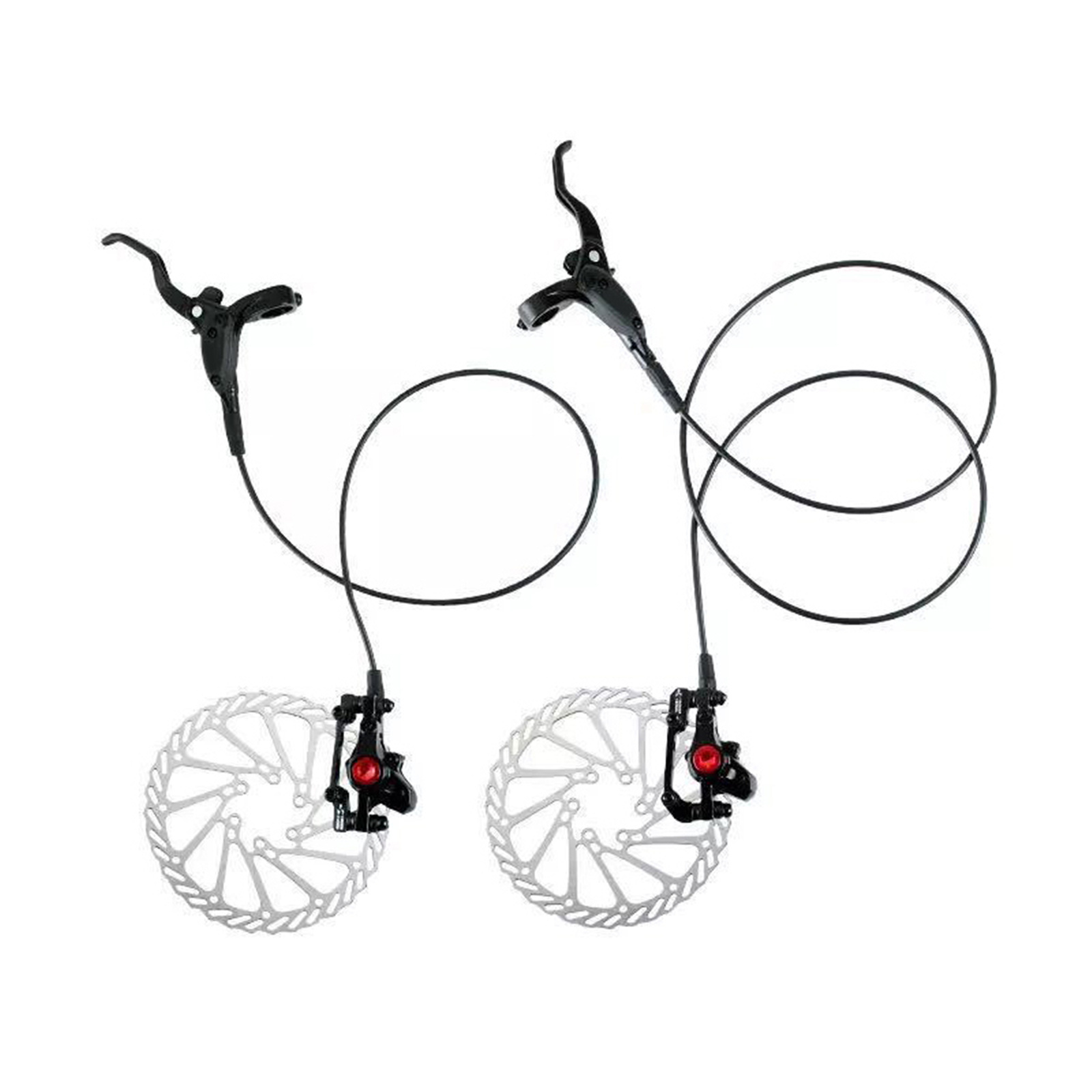 MTB Mechanical Disc Brake Front and Rear 160mm Whit Bolts and Cable for