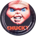 thumbnail image 3 of Silver Buffalo Chucky's Face Party Supplies Set, Party Pack Paper Plates Cups Napkins, 60-Pieces, 3 of 7