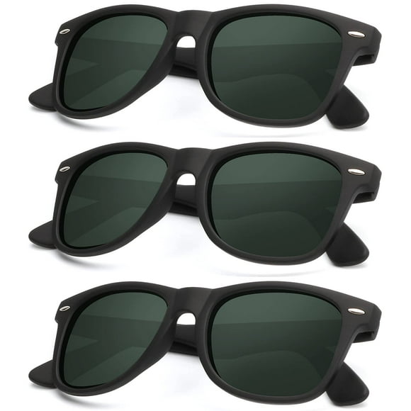Gafas de sol KALIYADI polarizadas con acabado mate y bloqueo UV (paquete de 3)