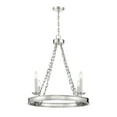 thumbnail image 5 of Polished Nickel Four Light Chandelier from the Seville Collection, 5 of 7