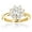 Yellow, variant on Ladies Diamond Cluster Rings: 14K Gold Diamond Flower Ring 1.3 Ctw (Rose Gold Size 6)