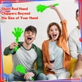 thumbnail image 4 of BlinkLLX 4 Pieces Jumbo Hand Clappers 11 Inch Noise Makers Party Favors Giant Large Hand Clappers Noise Makers for Sporting Events Cheers Ball Dance Basketball Football Noisemakers (Green), 4 of 14