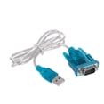 thumbnail image 1 of Blue 70cm USB to RS232 9-Pin Serial Conversion Cable, 42g, Compatible with Win98/SE/Me/2000/XP/7-32, Mac OS8.6, for Microcontroller Development Boards, Includes Driver CD, 27.6in Length, 50g Package, 1 of 6