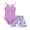 Purple, variant on Bigetiay One Piece Swimsuit for Girls Fashion Cut out Design with Tropical Printed Cover up Skirt Bathing Suit for Girls 13-14 Years