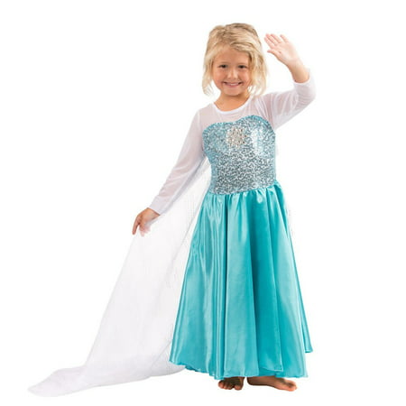 Butterfly Craze Girls Snow Queen Costume Snow Princess Dress - 2 Years